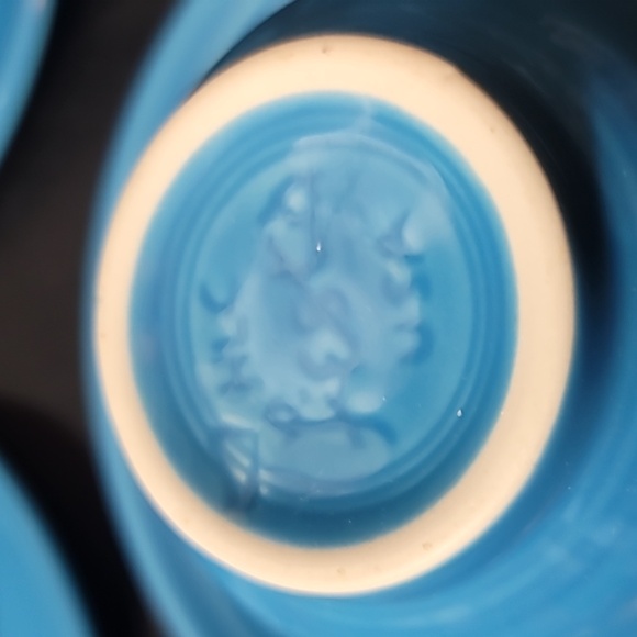 Flat Cup & Saucer Set Fiesta Peacock (Intro 2005) by HOMER LAUGHLIN - Picture 2 of 6